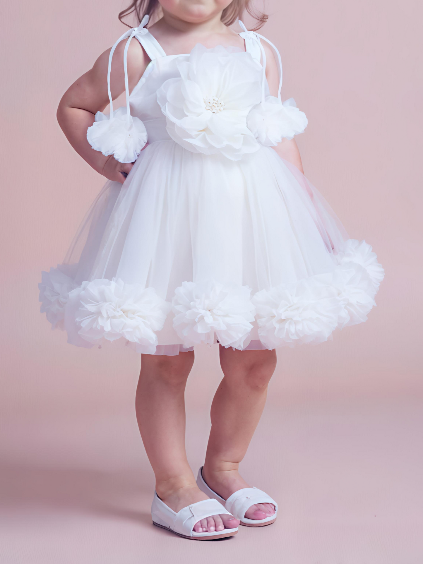 White Floral Frock