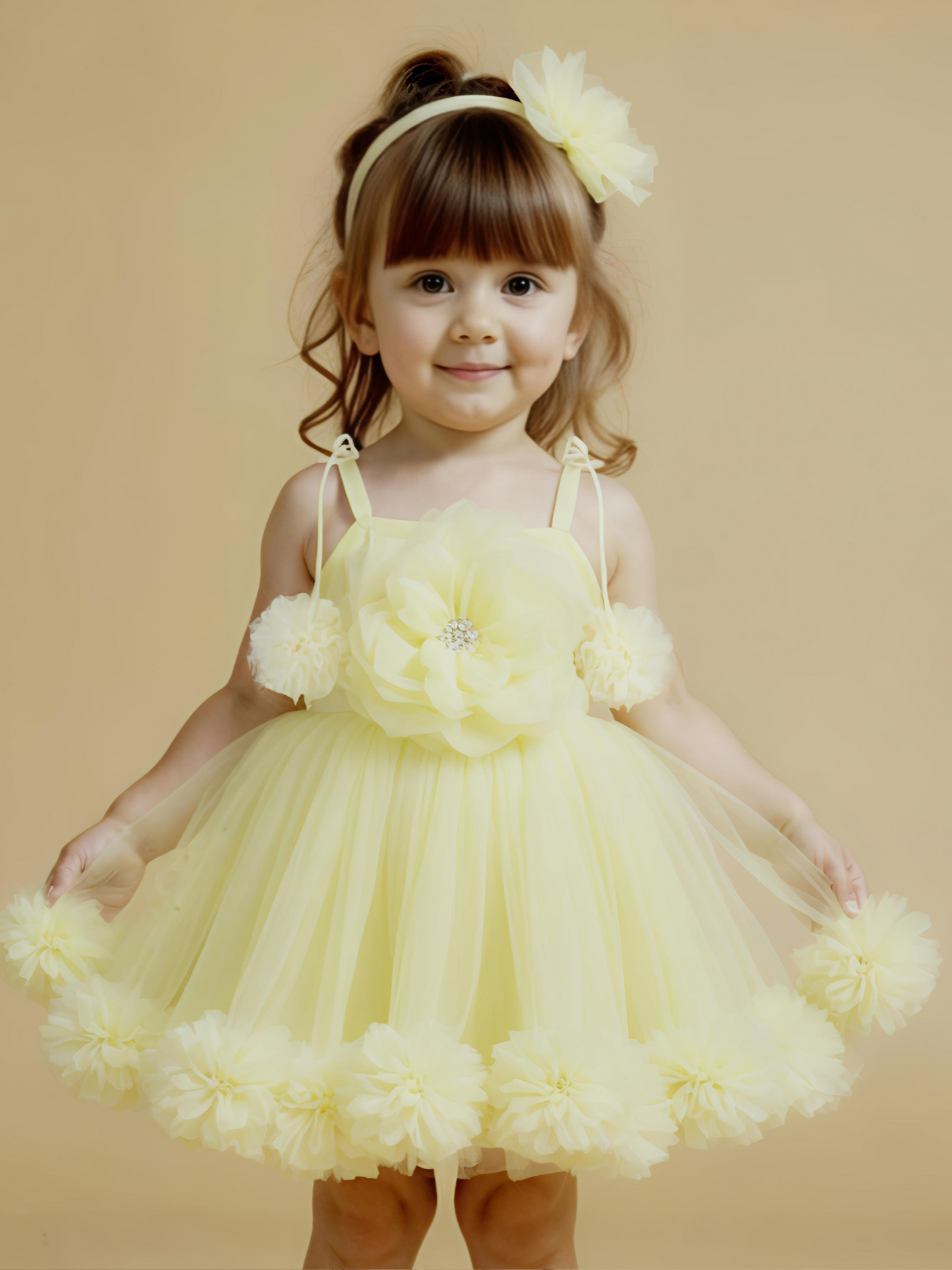Yellow Floral Frock