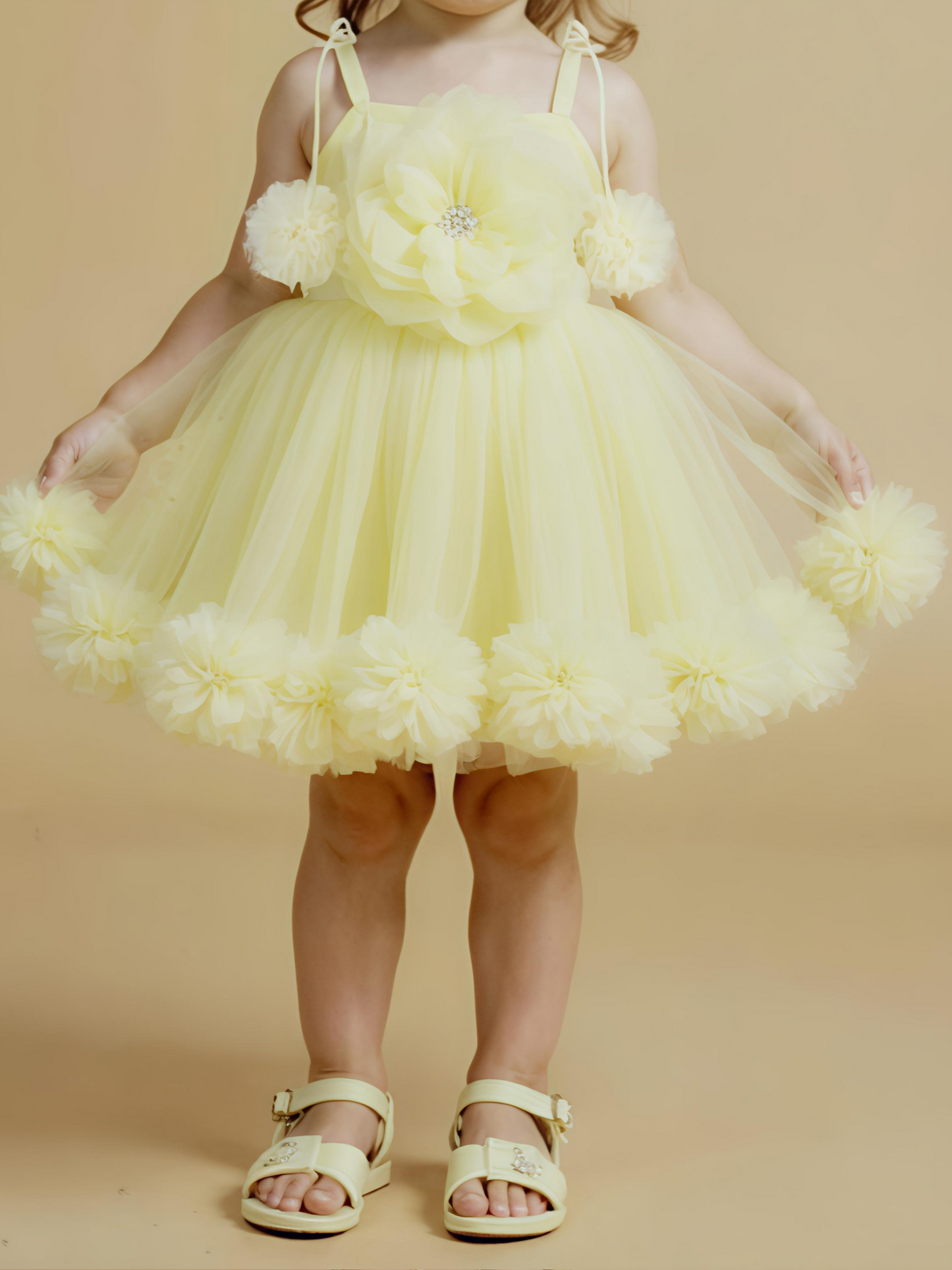 Yellow Floral Frock