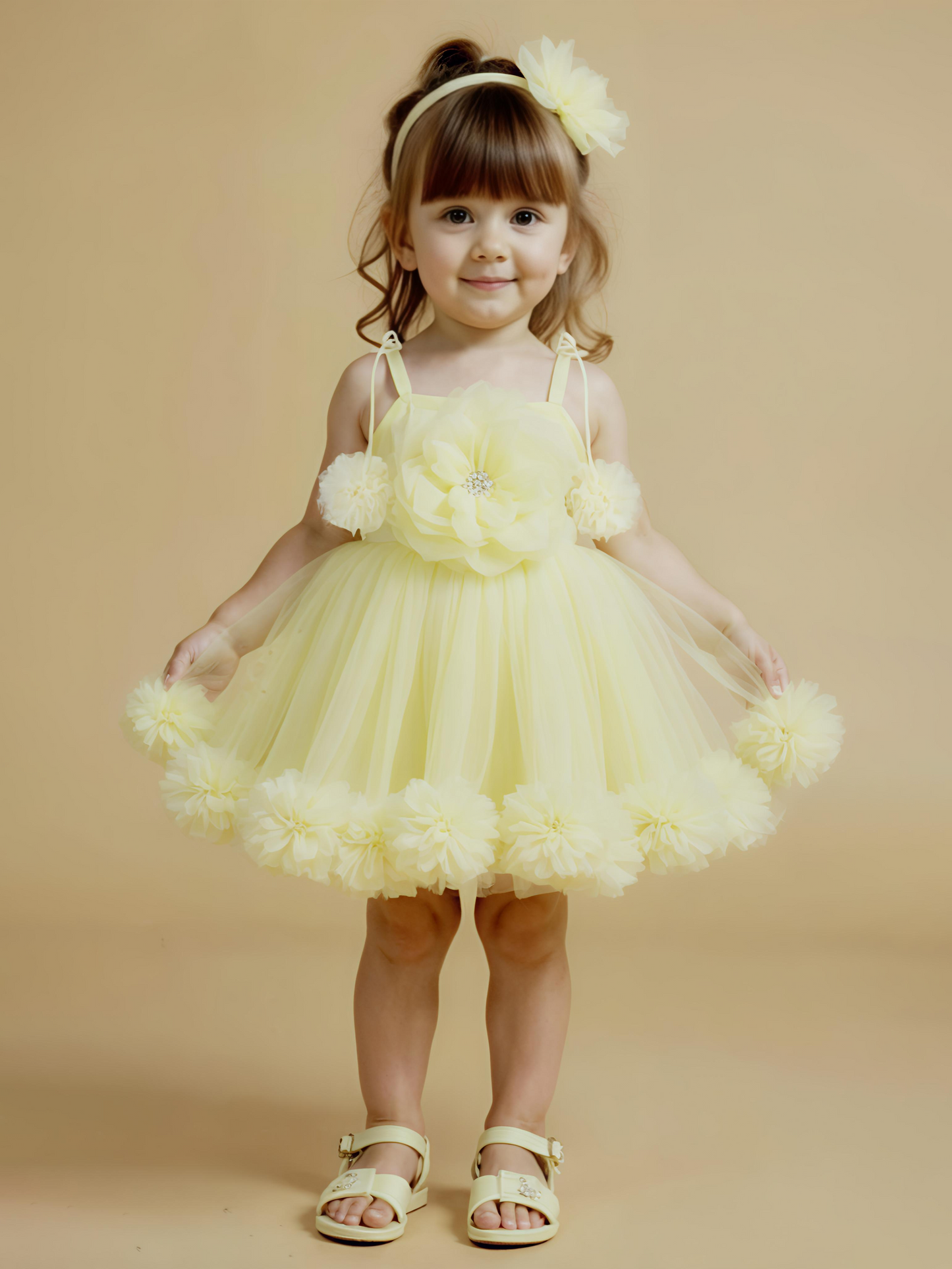 Yellow Floral Frock