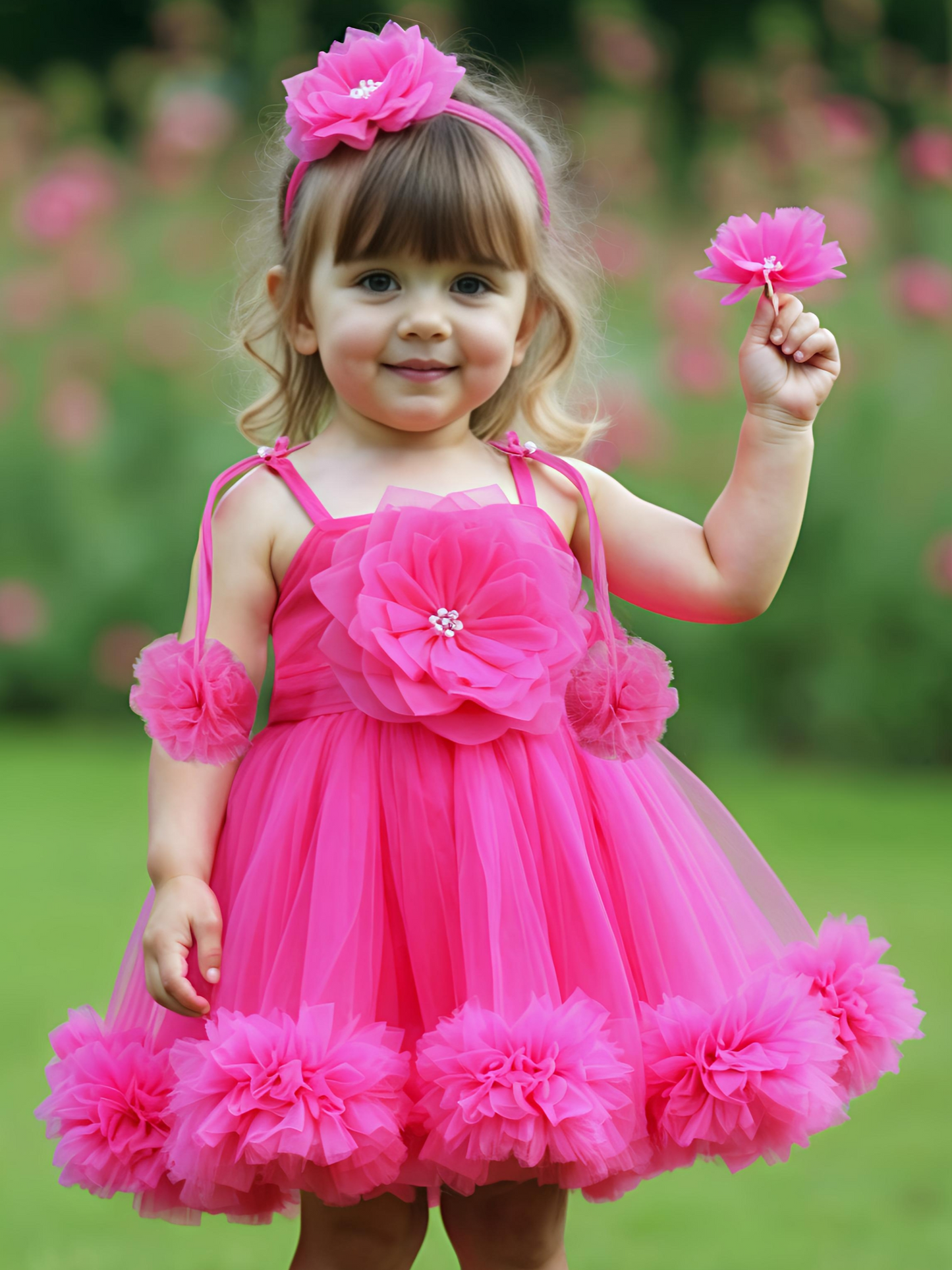 Pink Floral Frock
