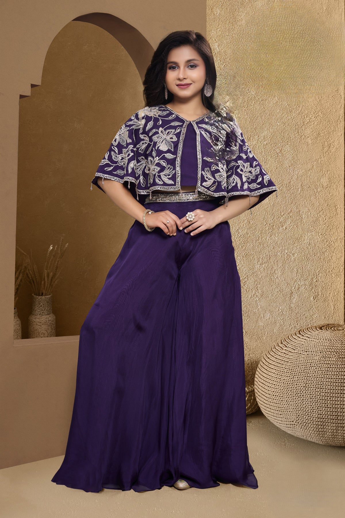 Girls Top with Palazzos