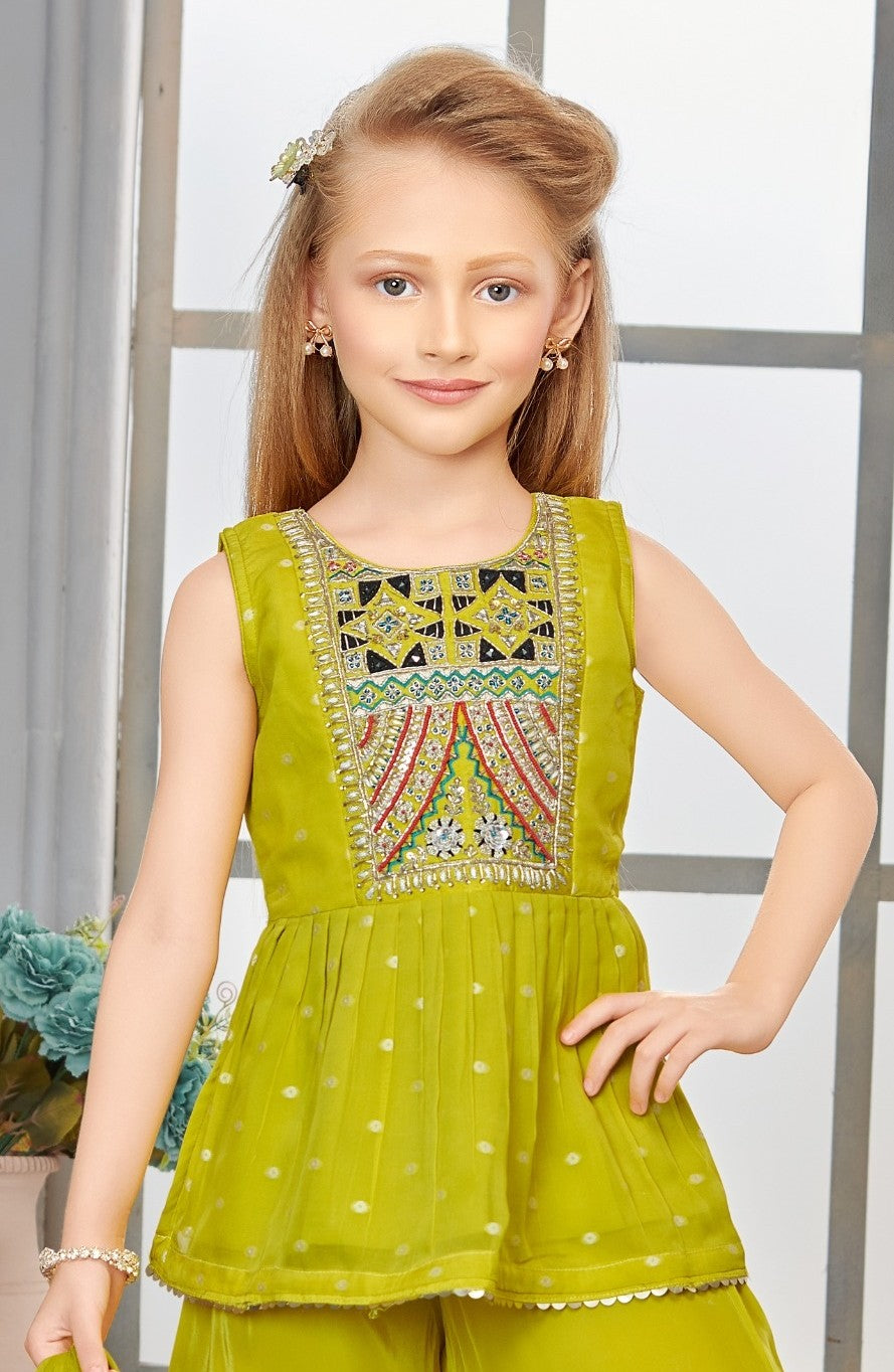 Girls Top with Palazzos