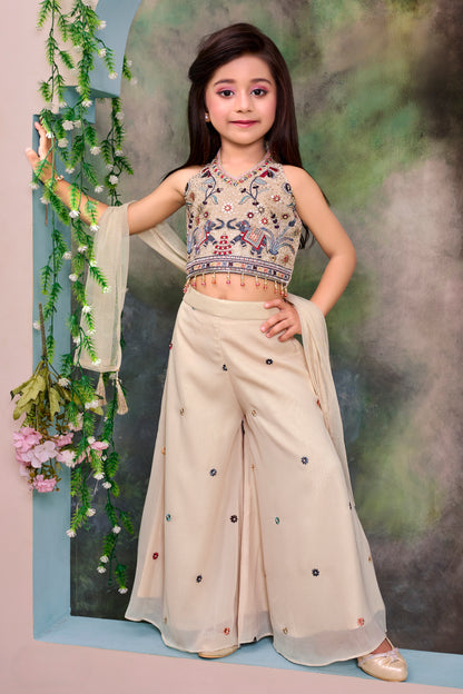 Girls Top with Palazzos