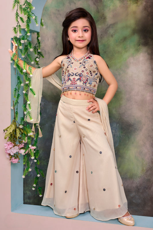 Girls Top with Palazzos