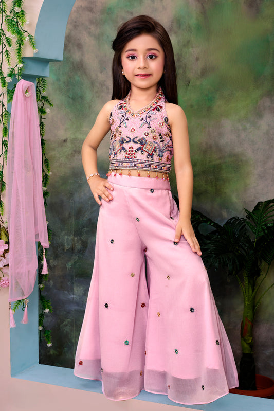 Girls Top with Palazzos