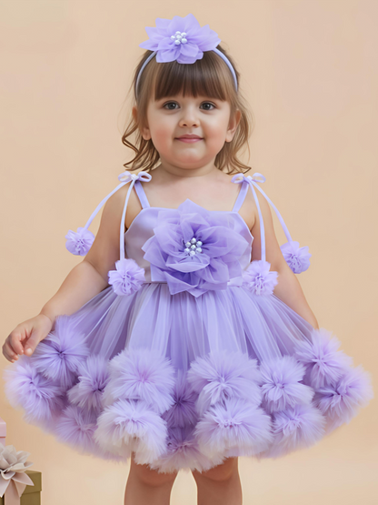 Purple Floral Frock