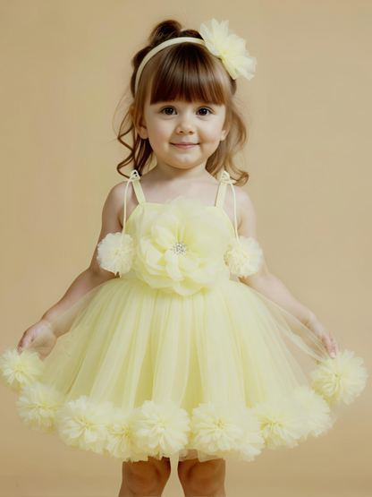 Yellow Floral Frock