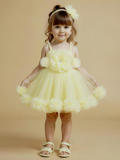 Yellow Floral Frock