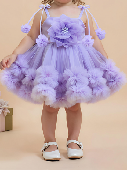 Purple Floral Frock